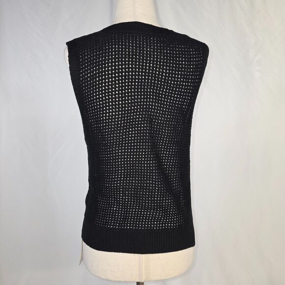 New with Tags Black Knit Sweater Tank Size Small - Picture 5 of 8